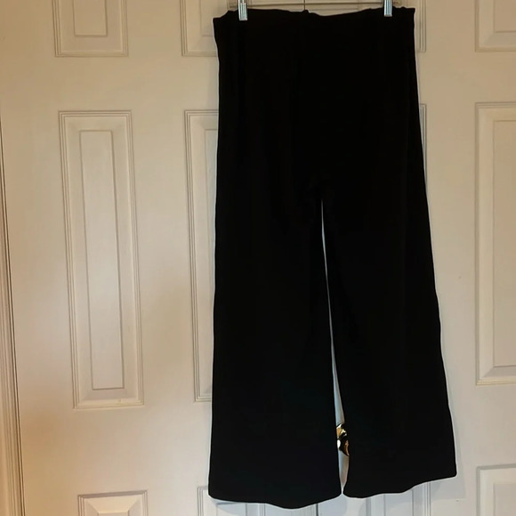 Vintage style wide legs Ankle pallaxo trouser with metal detail Sz Lsrge - Picture 7 of 12